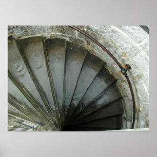 Póster Escalera espiral