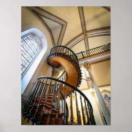Póster Escalera milagrosa Loretto Chapel Santa Fe NM