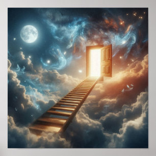 Póster Escalera Mística a la Puerta Celestial