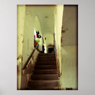 Póster Escalera romántica en Keszthely, Hungría