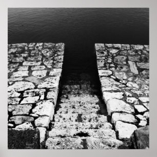 Póster Escaleras de agua