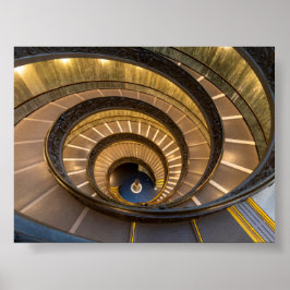 Póster Escaleras en el Museo Vaticano