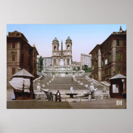 Póster Escaleras españolas en Roma (1900)