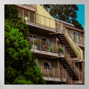 Póster Escaleras traseras
