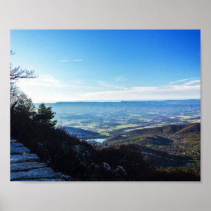 Póster Escalones de la vista panorámica