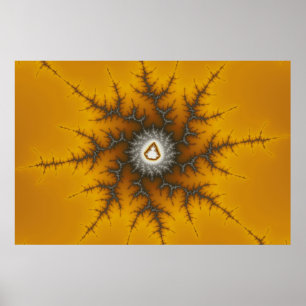 Póster Escama del hielo - poster del fractal