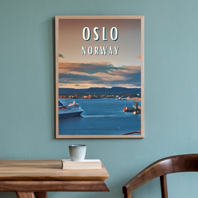 Póster Escándalo cultural de Oslo, la ville de la (Oslo : Élégance nordique et paysages envoûtants.)