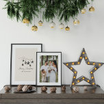 Póster Escándalo moderno y elegantes Navidades de escritu<br><div class="desc">Moderno y elegante color de agua beige natural escandinavo contemporáneo color beige,  blanco y negro Navidades de vacaciones decoración poster.</div>