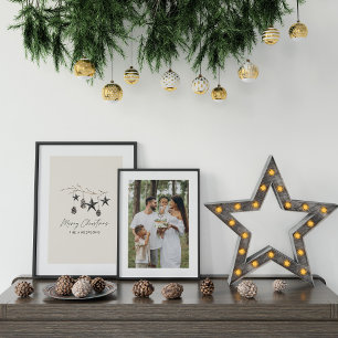 Póster Escándalo moderno y elegantes Navidades de escritu