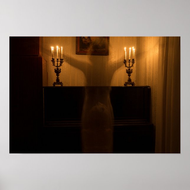Póster Escándalos de terror en la habitación (Frente)