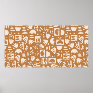 Póster escandinavo vintage simple, moderno y contemporáne