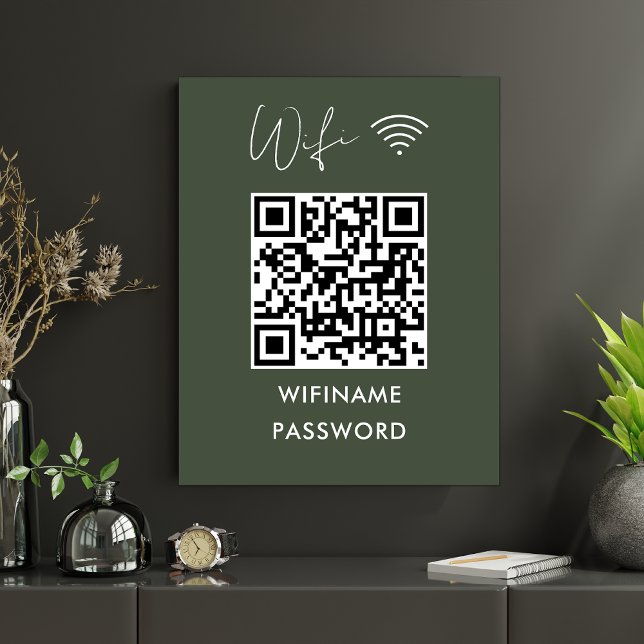 Póster Escanear Para Conectar Wifi Qr Code Password Fores (Subido por el creador)