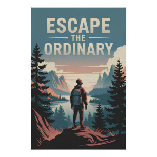 Póster Escapa de lo ordinario