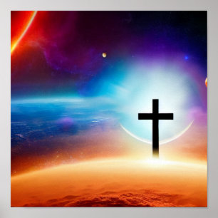 Póster Escapada espacial cruzada