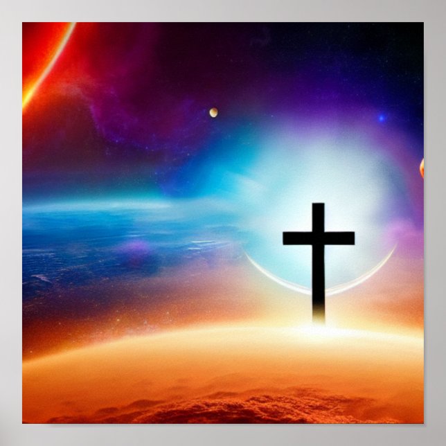 Póster Escapada espacial cruzada (Frente)