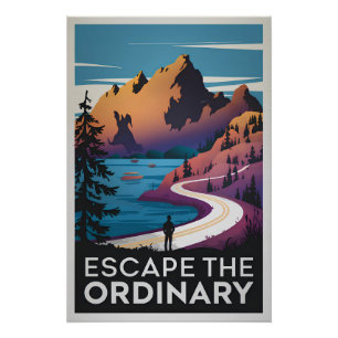 Póster Escapar de lo ordinario