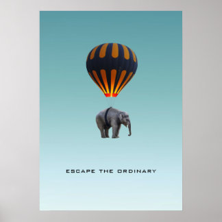 PÓSTER ESCAPAR DE LO ORDINARIO | POSTER ELEPHANT