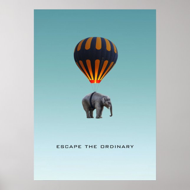 PÓSTER ESCAPAR DE LO ORDINARIO | POSTER ELEPHANT (Frente)