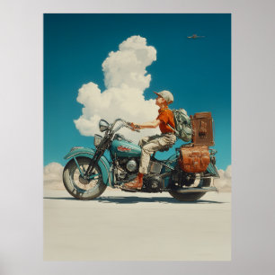 Póster Escape de aventuras en el desierto