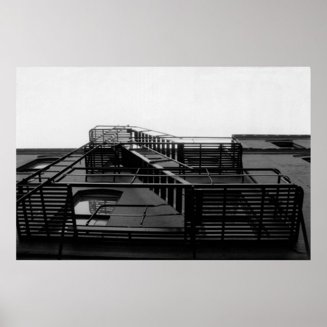 Póster Escape de incendios (Frente)