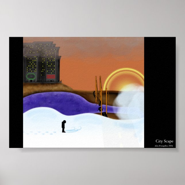 Póster Escape de la ciudad (Frente)