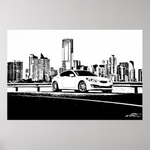 Póster Escape de la ciudad de Gen Coupe