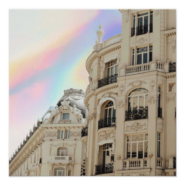 Póster Escape de la ciudad holográfica (Anverso)