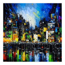 Escape de la ciudad por la noche