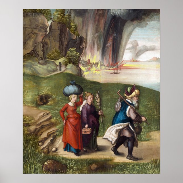 Póster Escape de Lot - Albrecht Durer - c1496 (Frente)