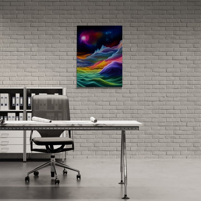 Póster Escape del espacio de fantasía (Don't just take a break from work, take a fantasy space escape. )