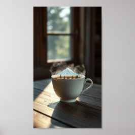 Póster Escape hecho - Una montaña en mi copa