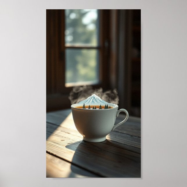 Póster Escape hecho - Una montaña en mi copa (Frente)