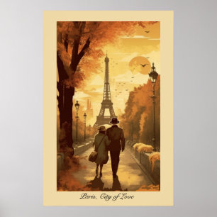 Póster Escape Romántico a la Torre Eiffel de París en Oto