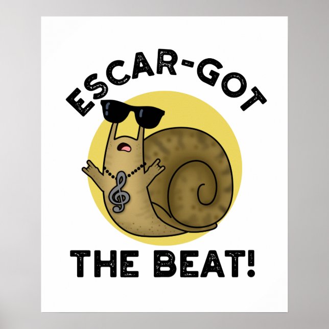 Póster Escar consiguió El Divertido Pun De Caracol Francé (Frente)