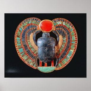 Póster Escarabajo pectoral, de la tumba de Tutankhamun