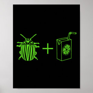 Póster Escarabajos Vintage Halloween Película divertida H