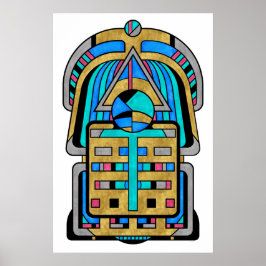Póster Escarabesco - Geométrico Art Decó