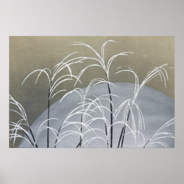 Póster Escarcha de Momoyogusa (1909) por Kamisaka Sekka (Frente)