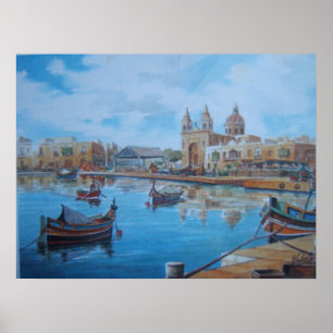 Póster Escena 1 del puerto de Malta