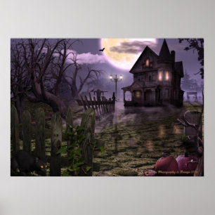 Póster Escena 28" de Halloween x 20" poster