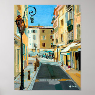 Póster Escena callejera de Antibes
