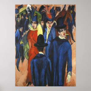 Póster Escena callejera de Berlín de Kirchner