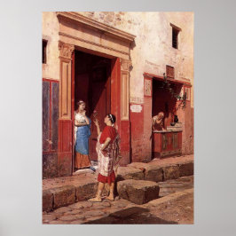 PÓSTER ESCENA CALLEJERA DE POMPEII