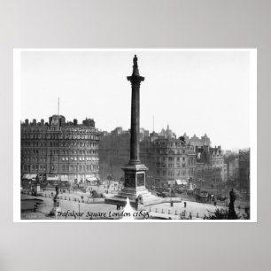 Póster Escena callejera del Reino Unido en Londres c1895,