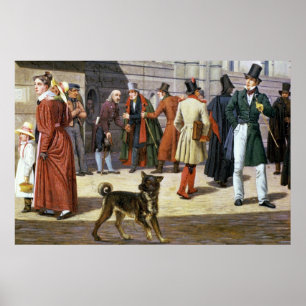 Póster Escena callejera en Estocolmo