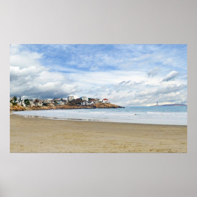 Póster Escena costera de Nueva Inglaterra (Frente)