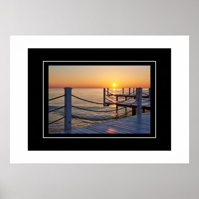 Póster Escena de atardecer poster (Frente)