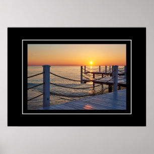 Póster Escena de atardecer poster