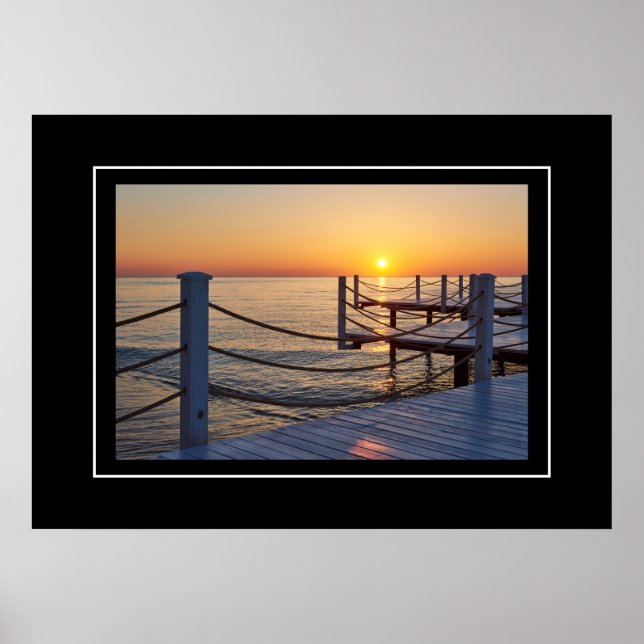 Póster Escena de atardecer poster (Frente)