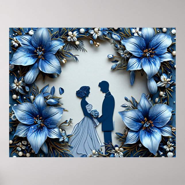 Póster Escena de boda elegante (Frente)